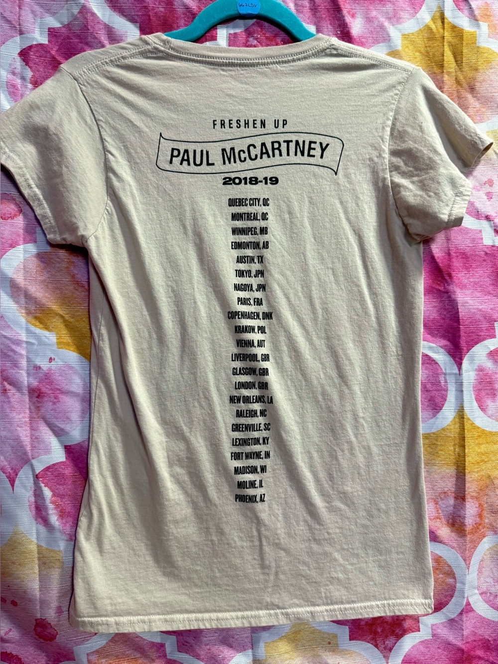 Paul McCartney Concert Tee Size M